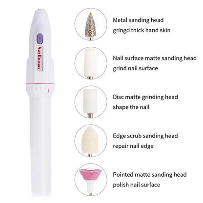 Electric Nail Drill for Home DIY Manicure Pedicure Shaping Tool