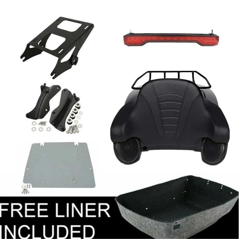 Tail Light Mount Rack for Harley Touring (2014–2026) Black