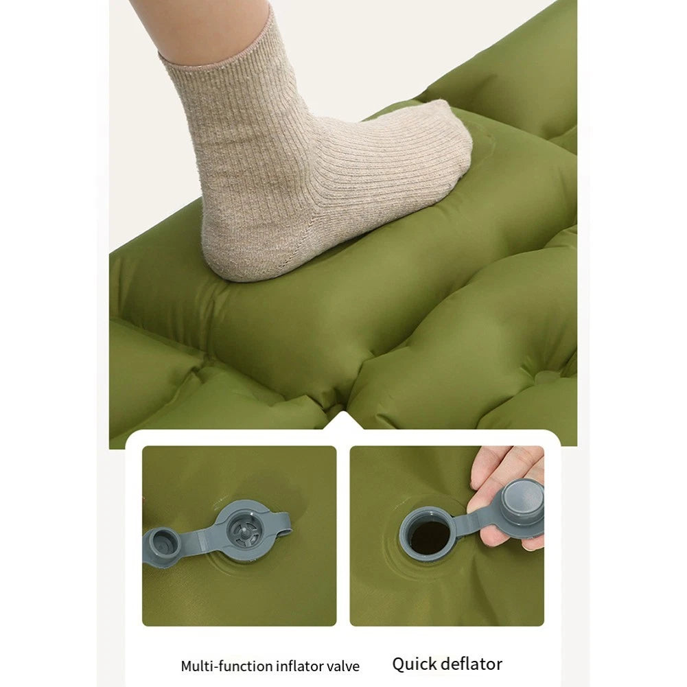 Camping Mattress with 20 Second Foot Pump and Waterproof Design