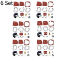 Set of 6 Carburetor Rebuild Kits for Johnson Evinrude (438996, 436852, 18-7247)