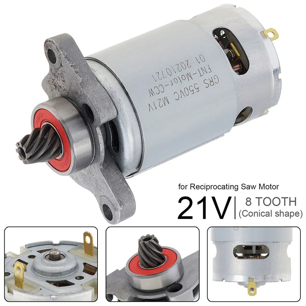 DC Motor with Conical Gear 8 Teeth for Power Tools