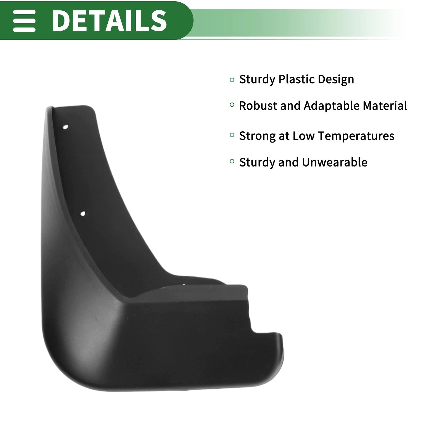 Mud Flaps Splash Guards for Ford Fiesta (2009–2012) W/ Mount Accessories