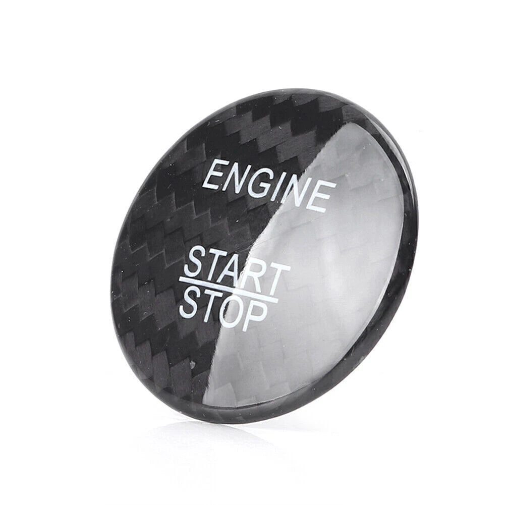 Engine Start Stop Button Sticker Cover Carbon Fiber for Mercedes Benz E Class (2017–2023)
