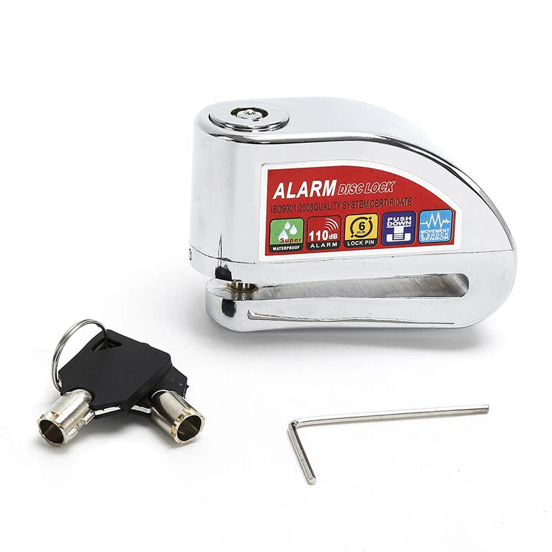 Stainless Brake Disc Lock for Motorcycle with Electronic Alarm