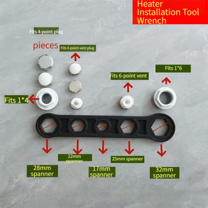 Plastic Hexagonal Wrench Tool for Radiator Installation