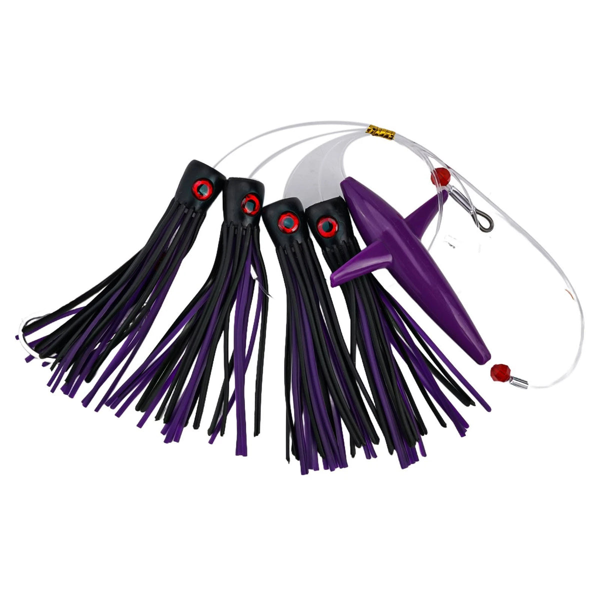 Feather Squid Trolling Lure Rigged for Big Game Fishing