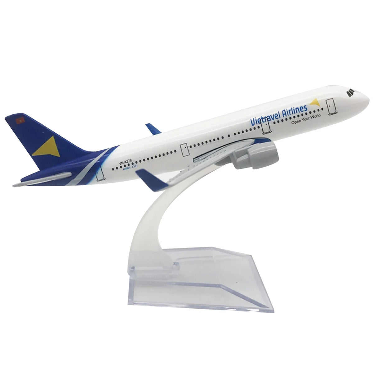 Diecast A321 Plane Model Aircraft for Vietnam Airlines (1:400 Scale)