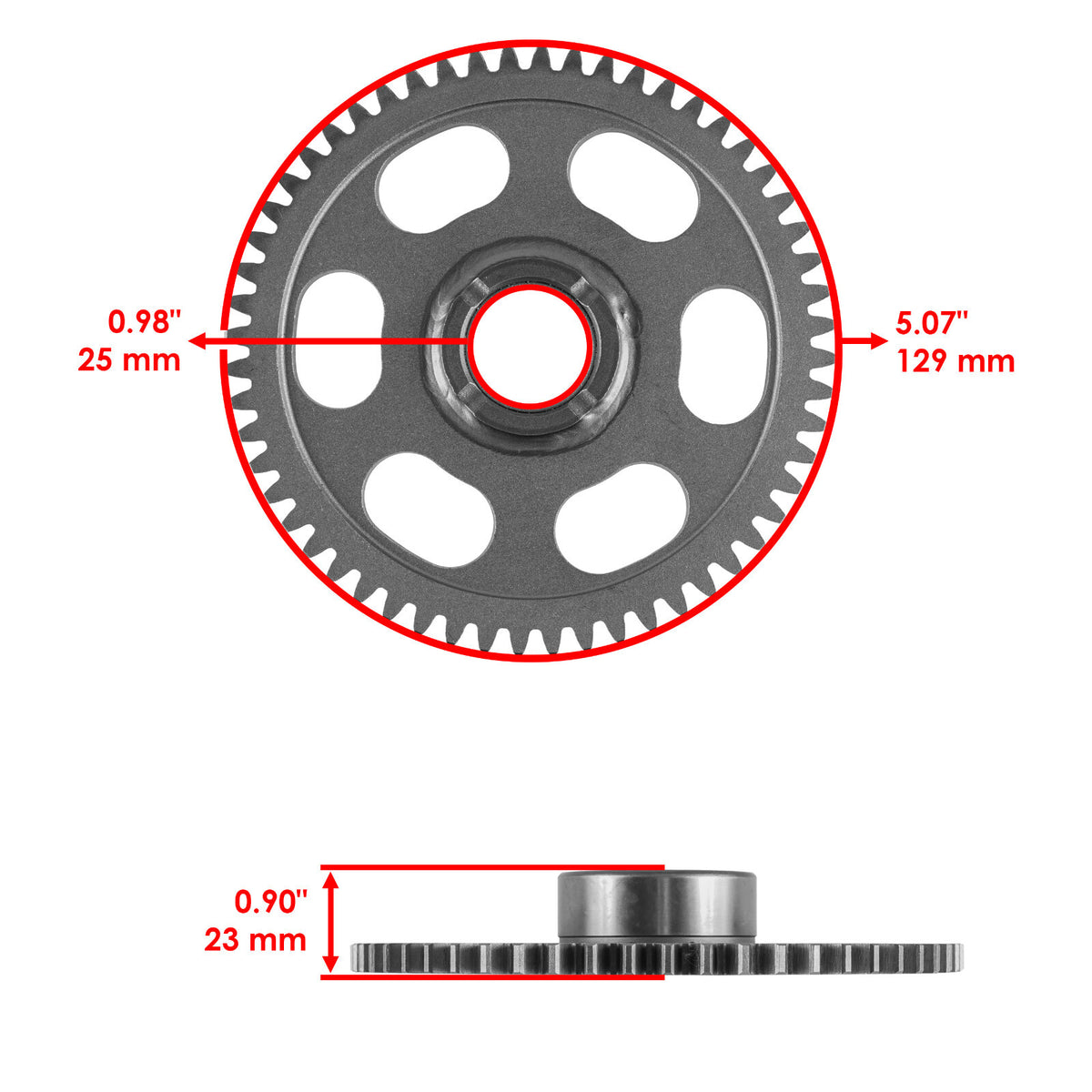 Starter Outer Clutch And Idler Gear Set Replacement for Yamaha BW200E (1986–1988)