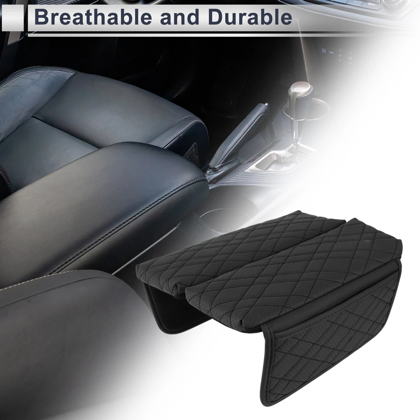 Car Center Console Cover with Storage Bag for BMW 7 Series (2016–2022)