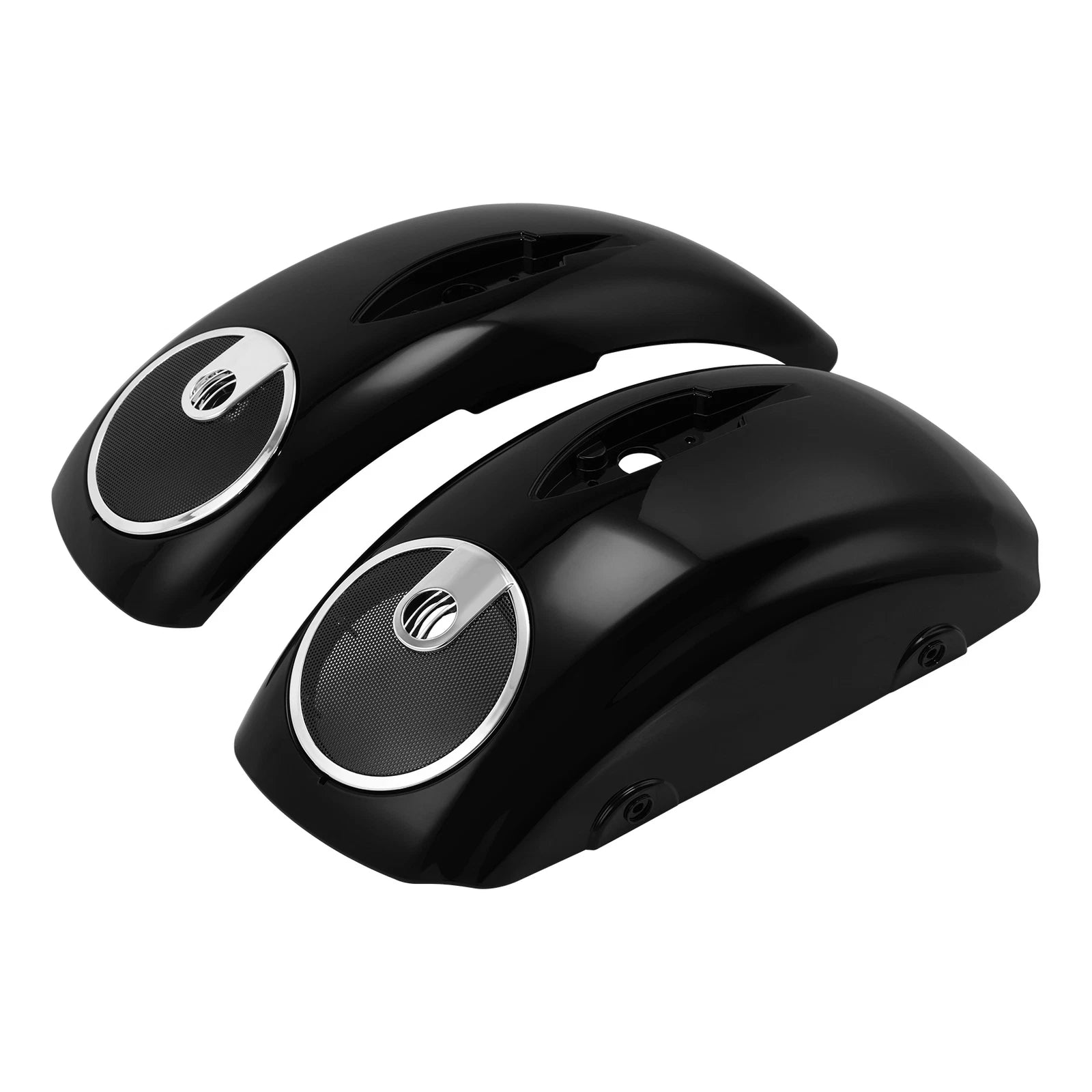 Gloss Black Saddlebag Lids with 6.5'' Speaker Cutout for Indian Chieftain (2014–2018)