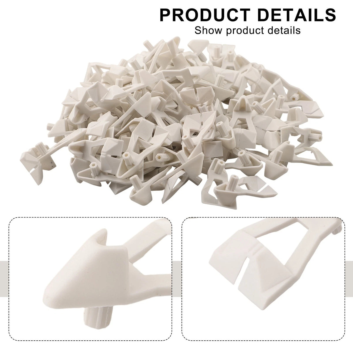 100pcs White Plastic Shelf Pins for Cabinet Support
