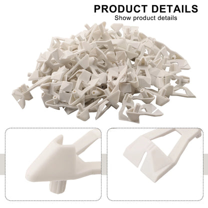 100pcs White Plastic Shelf Pins for Cabinet Support