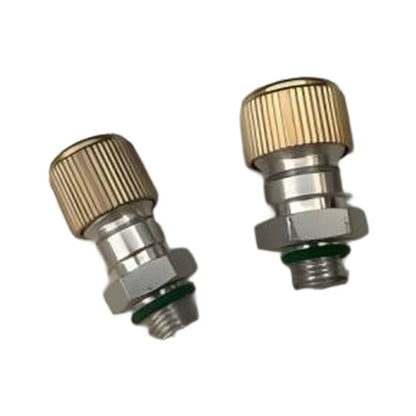 R134a AC Valve Covers for Compatible Vehicles (Metal Construction, Copper End)