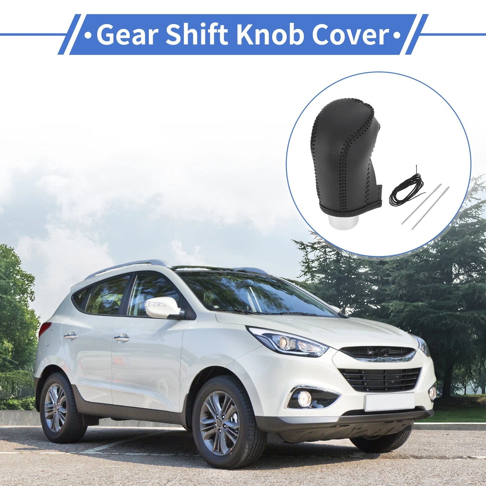 Gear Shift Knob Cover Replacement for Hyundai Tucson (2015–2018)