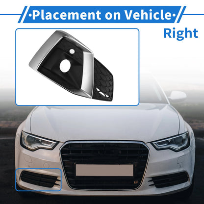 Front Right Fog Light Grill for Audi A5 (2021–2023) No. 8W6807682T3, ABS