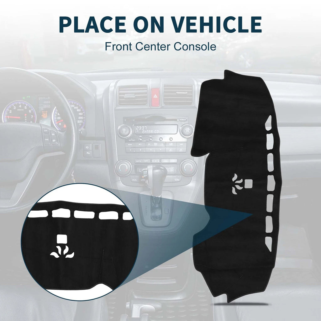 Dashboard Cover Mat for Honda CR-V (2017–2022) Sun Protector Black