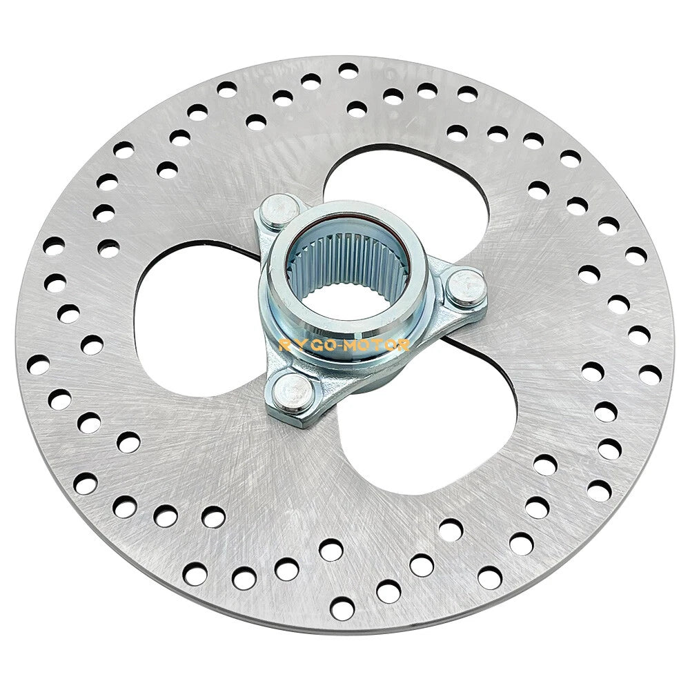 Rear Brake Rotor Disc & Flange Hub for Honda FourTrax 250 TRX250X (1987–1992)