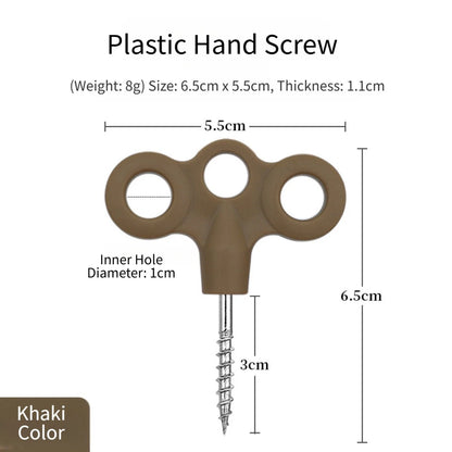 3-Prong Stainless Steel Glow Tent Stakes for Quick Setup and Stability
