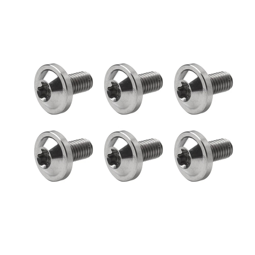 Set of 6 Titanium M5 Truss Torx Bolts M5x10mm for Motorcycle