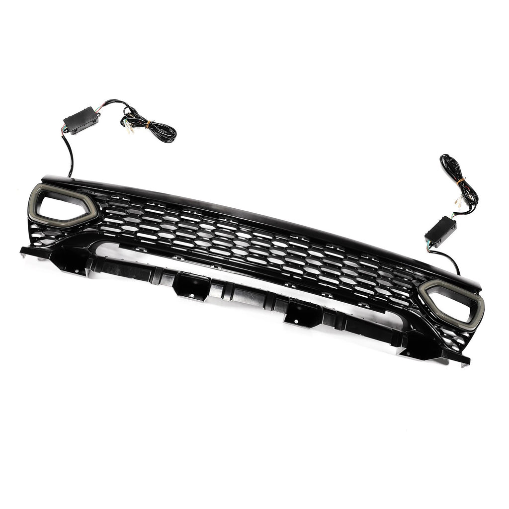 Front Upper Hood Bumper Grille for Dodge Charger (2015–2023) Black