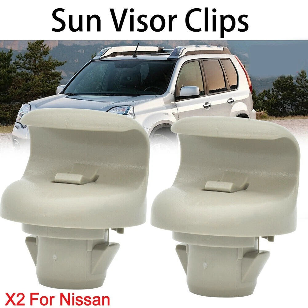 2X Sun Visor Clip Holder Hook for Nissan 350Z (2004–2009)