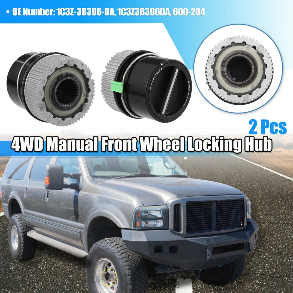 1 Pair Front Manual Wheel Locking Hub Axle Actuator 1C3Z-3B396-DA for Ford