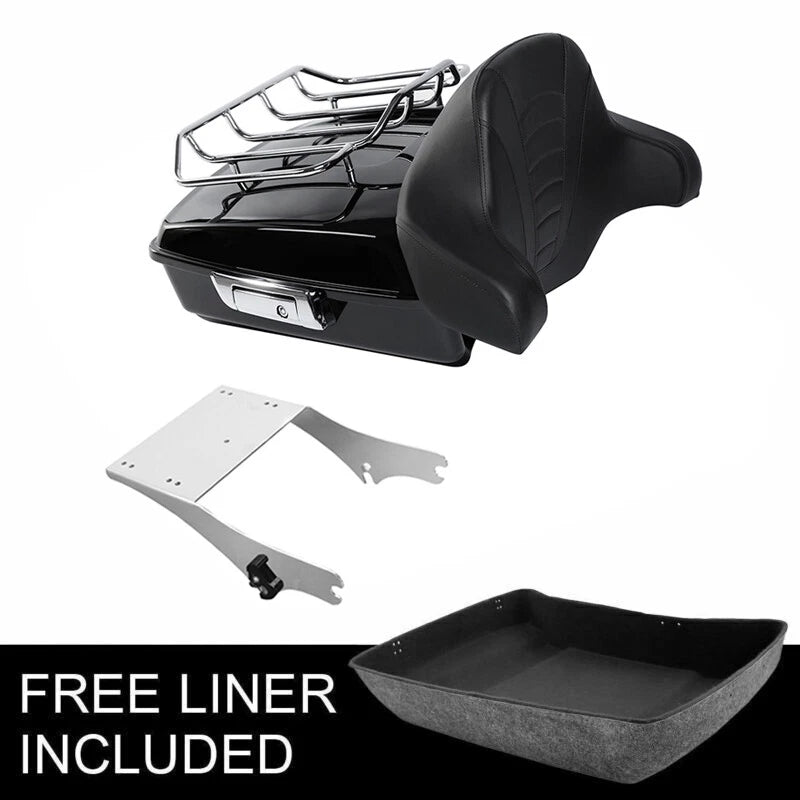 Chopped Trunk Backrest Rack Mount for Harley Touring Electra Glide (1997–2008)
