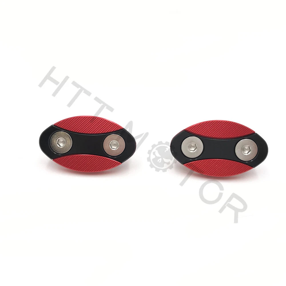 Mirror Block Off Plates for BMW S1000RR (2013–2018) Red