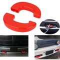 2X Tow Hook Covers for RAM 1500 (2009–2018) Red 16.4x3.1x3.7cm