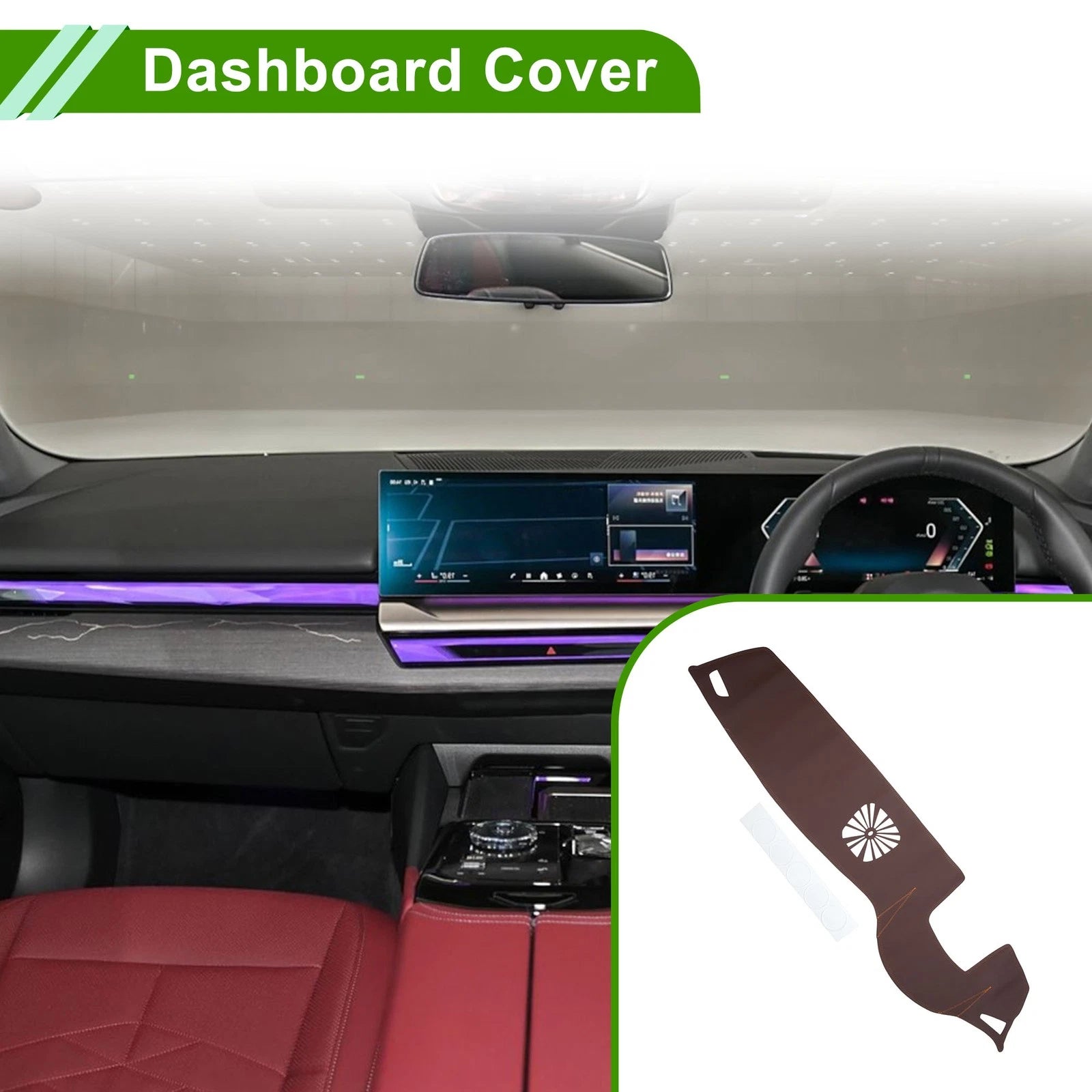 Dashboard Cover for BMW 7 Series (2009–2014) Dash Cover Mat Brown