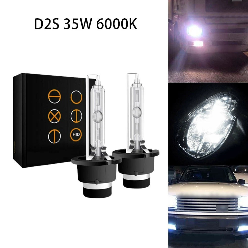 2X Xenon Headlight Bulbs for 6000K