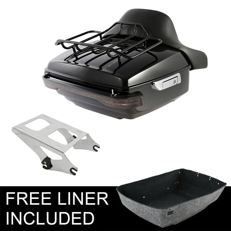 Trunk Backrest Pad Mount Light for Harley Touring Street Glide (2014–2026)