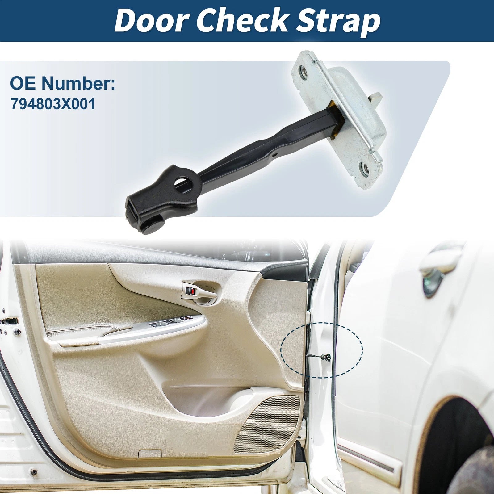 Rear Left Door Check Strap Replacement for Hyundai Elantra (2011–2016)