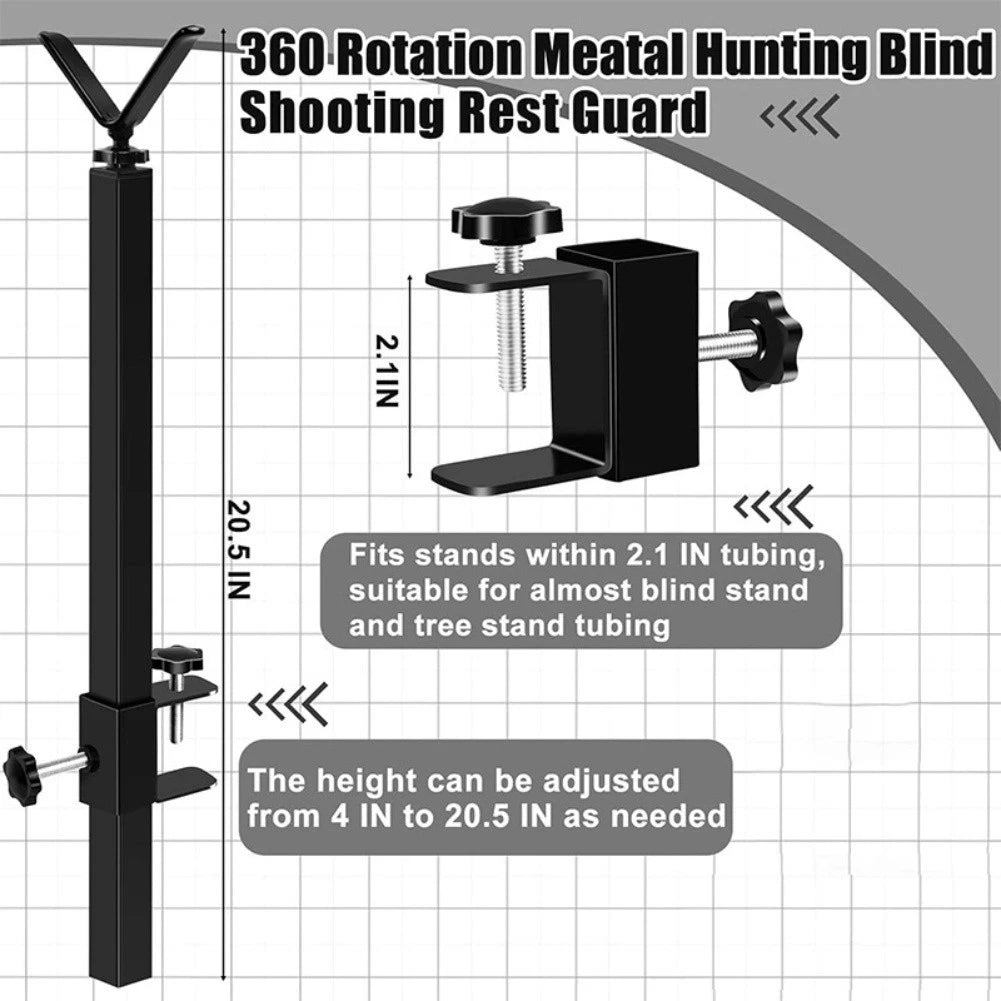 Adjustable Height Tripod Hunting Tree Stand 360 Degree Rotation