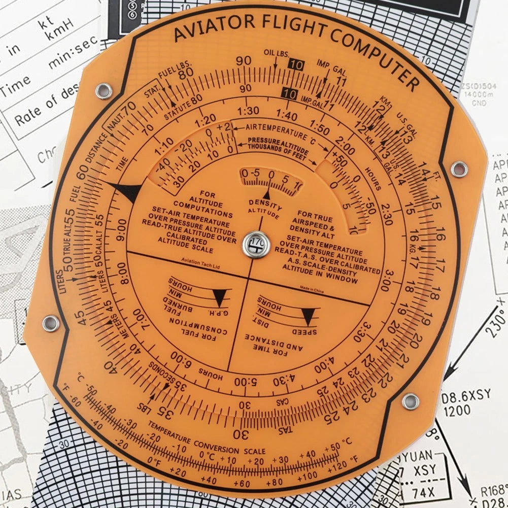 360-Degree Rotation Aviation Plotter for Flight Training