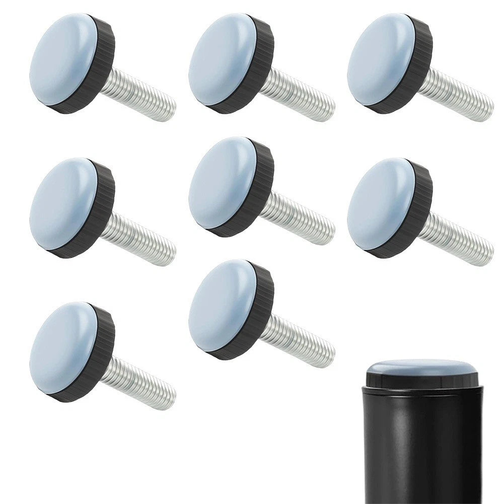 8PCS Rubber Floor Protectors for Furniture (24mm M6 Thread)