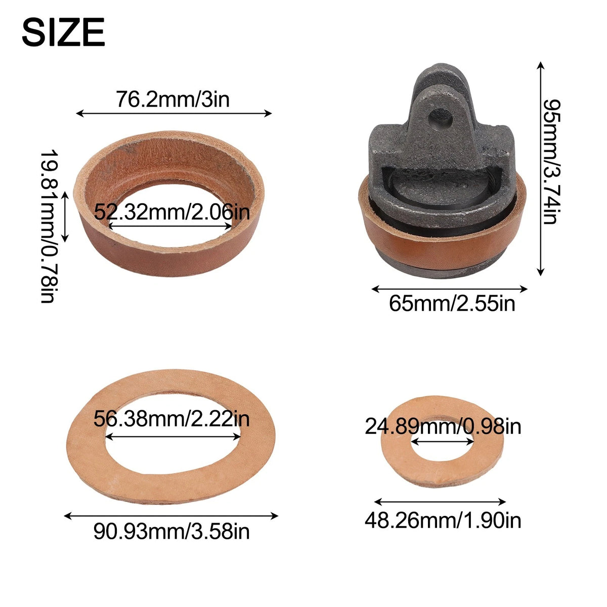 Handle Pump Piston Replacement Kit for Model 75