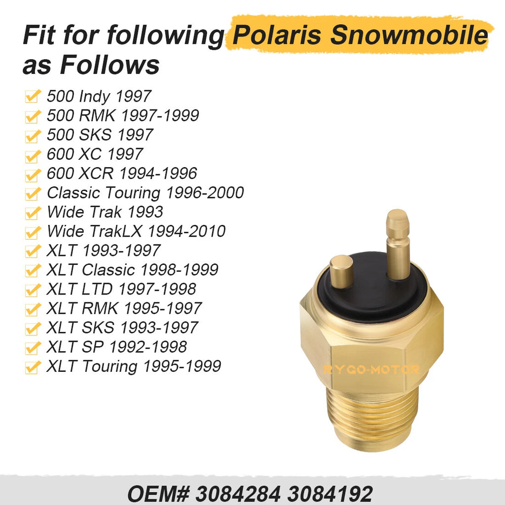 Fan Heat Temperature Sensor Switch for Polaris Scrambler 400 (3084284, 3084192)