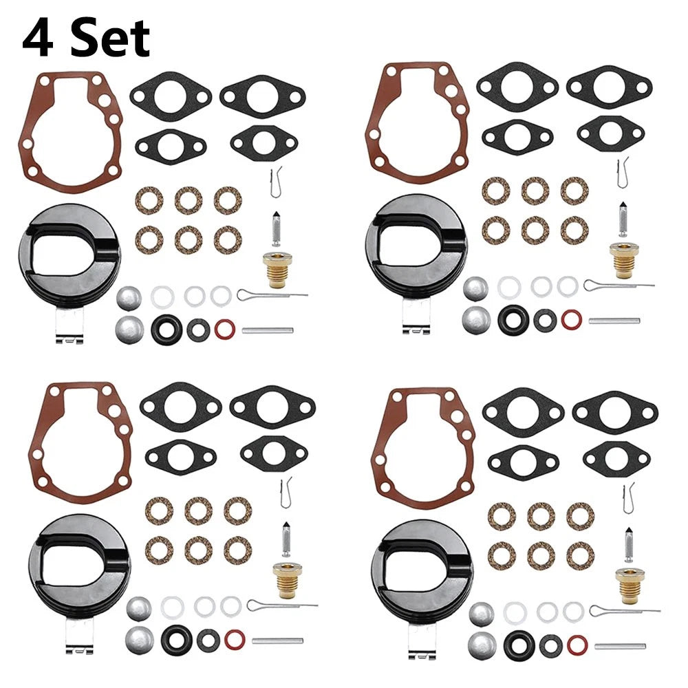 4X Carburetor Kit for Johnson Evinrude 1.5hp 2hp 3hp (18-7043, 382048)