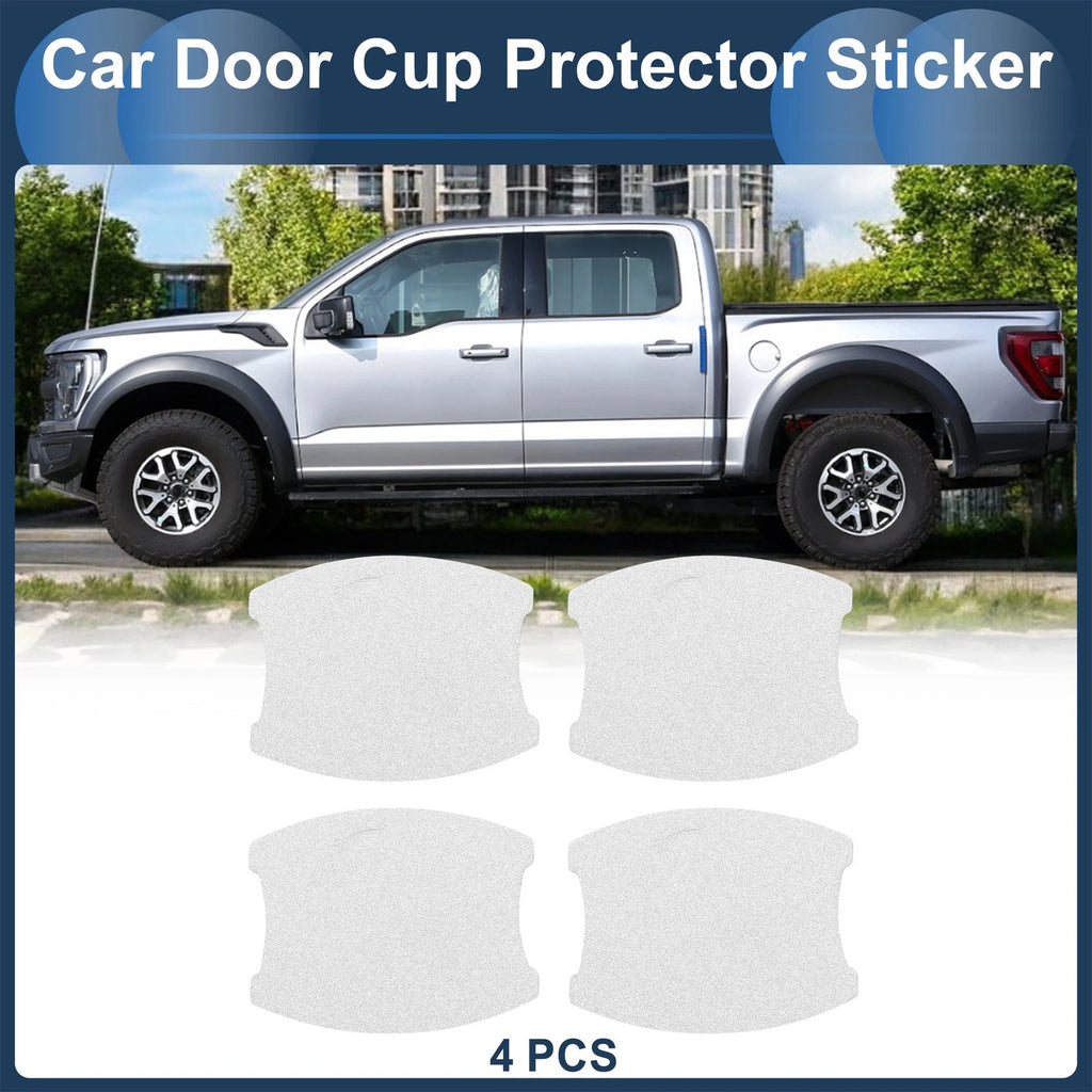 Car Door Handle Scratch Protector for (68x85mm, Matte Silver)