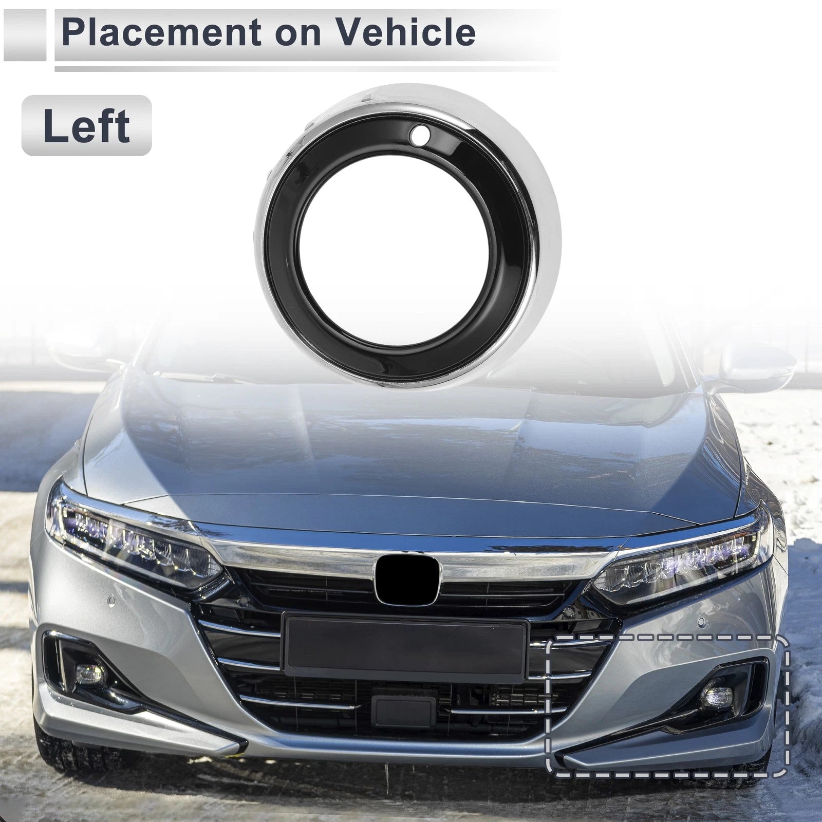 Front Left Fog Light Grill Replacement for Mitsubishi Outlander (2010–2012)