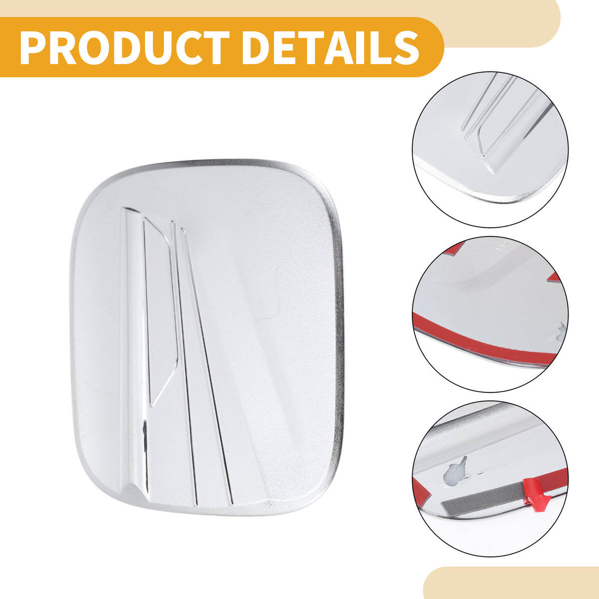 Fuel Tank Door Cap Replacement for Toyota Highlander (2022–2025) Chrome