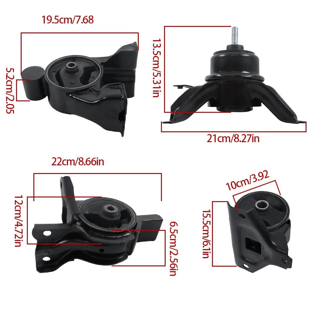 Set of 4 Engine Motor & Trans Mounts for Hyundai Sonata (2011–2014)