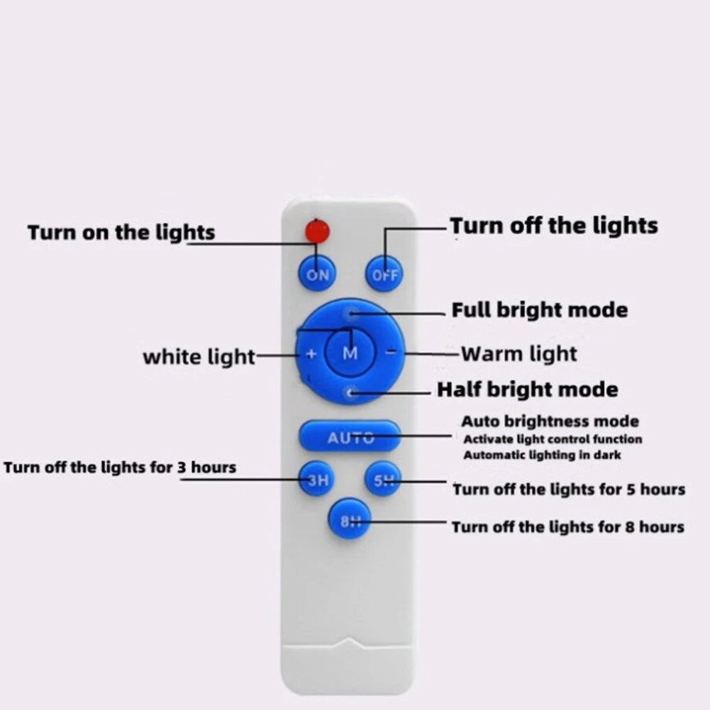 Remote Solar Ceiling Light Panel - Two Color Choices