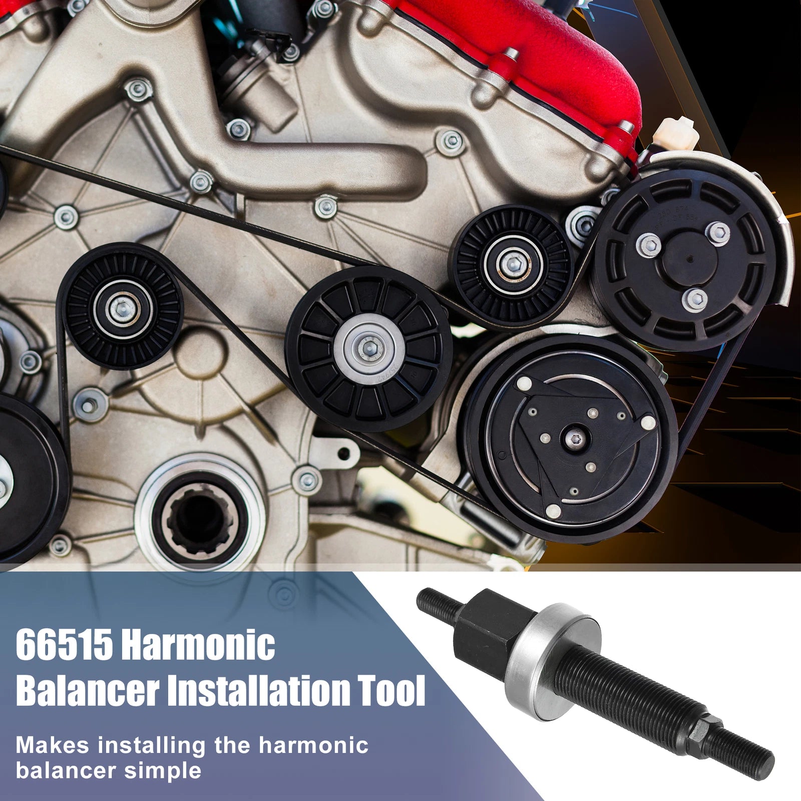 Harmonic Balancer Installation Tool for Chevy SBC BBC Replacement (66515)
