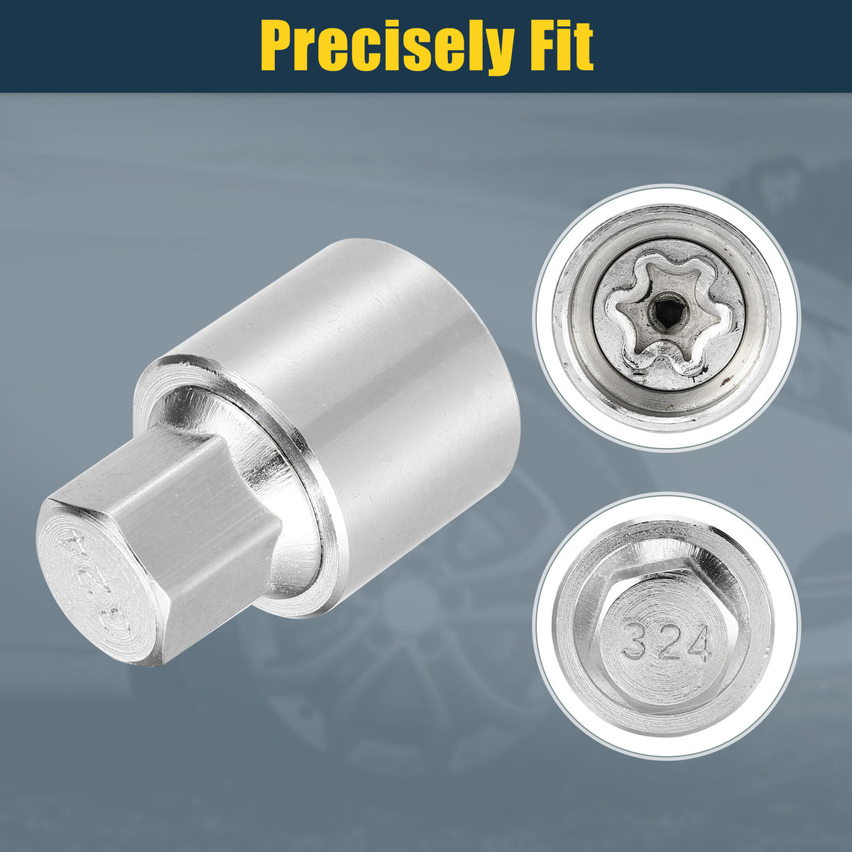 Wheel Lock Lug Nuts Set with Protector Nut Socket for Mercedes Benz (W164–W212)