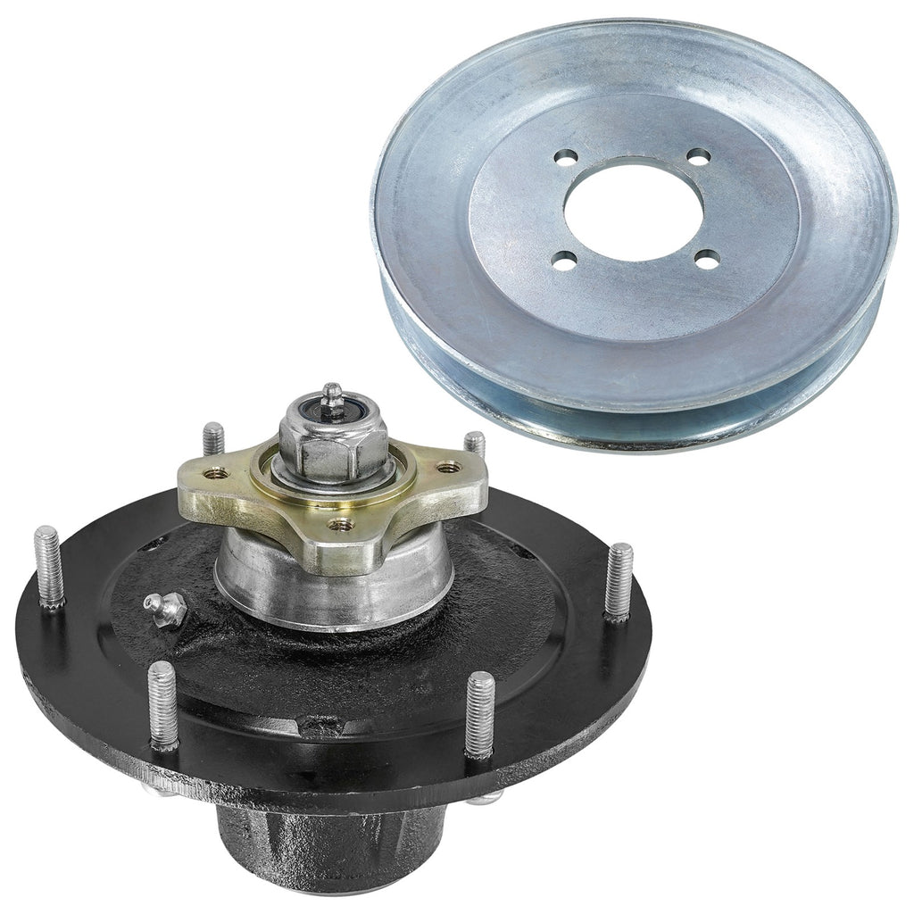 Deck Spindle with Pulley Replacement for John Deere Z950M Z950R (2017–2018)