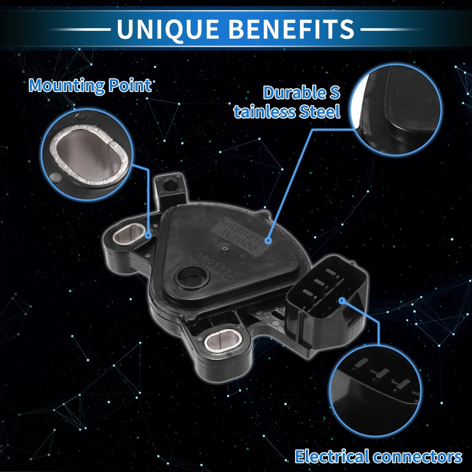 Neutral Safety Multifunction Switch Replacement for Mitsubishi Eclipse (2000–2012)