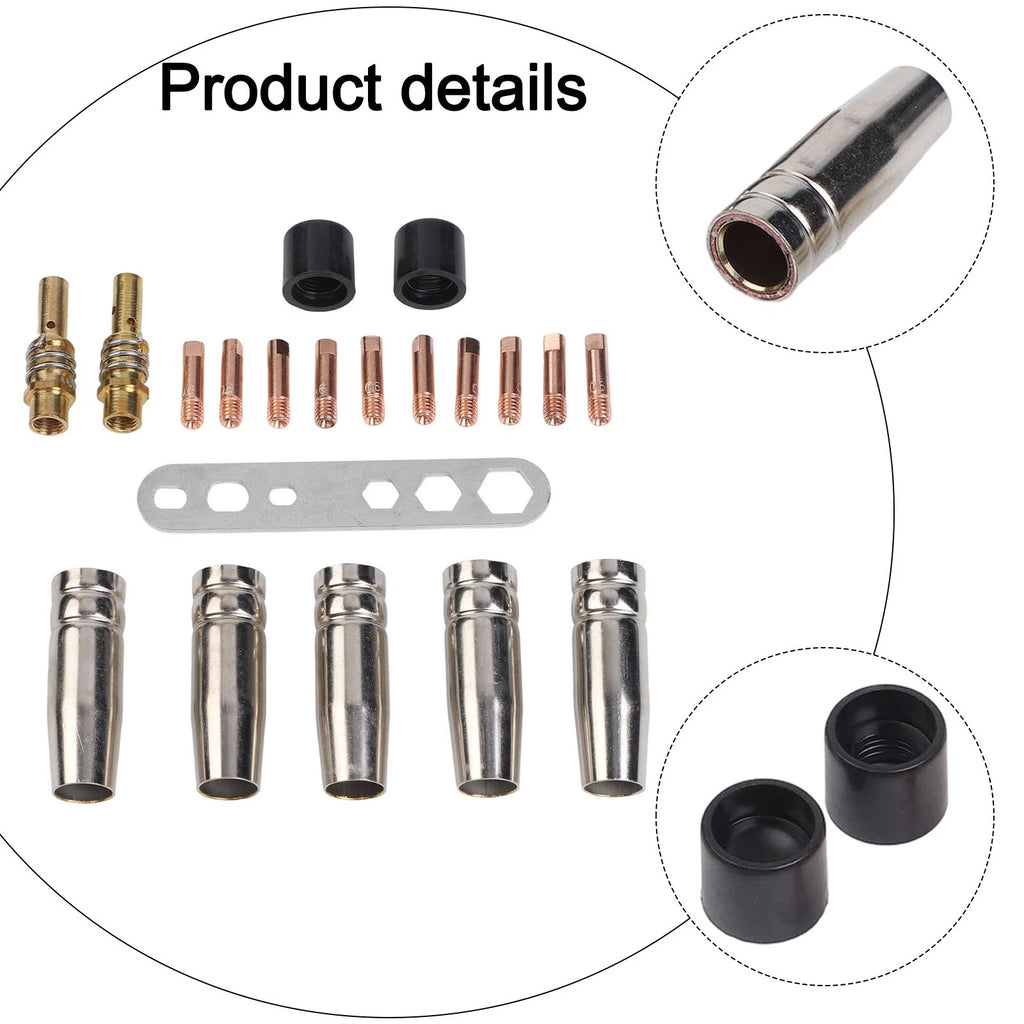 22PCS MIG MAG Welding Accessory Set for 0.6mm Tips