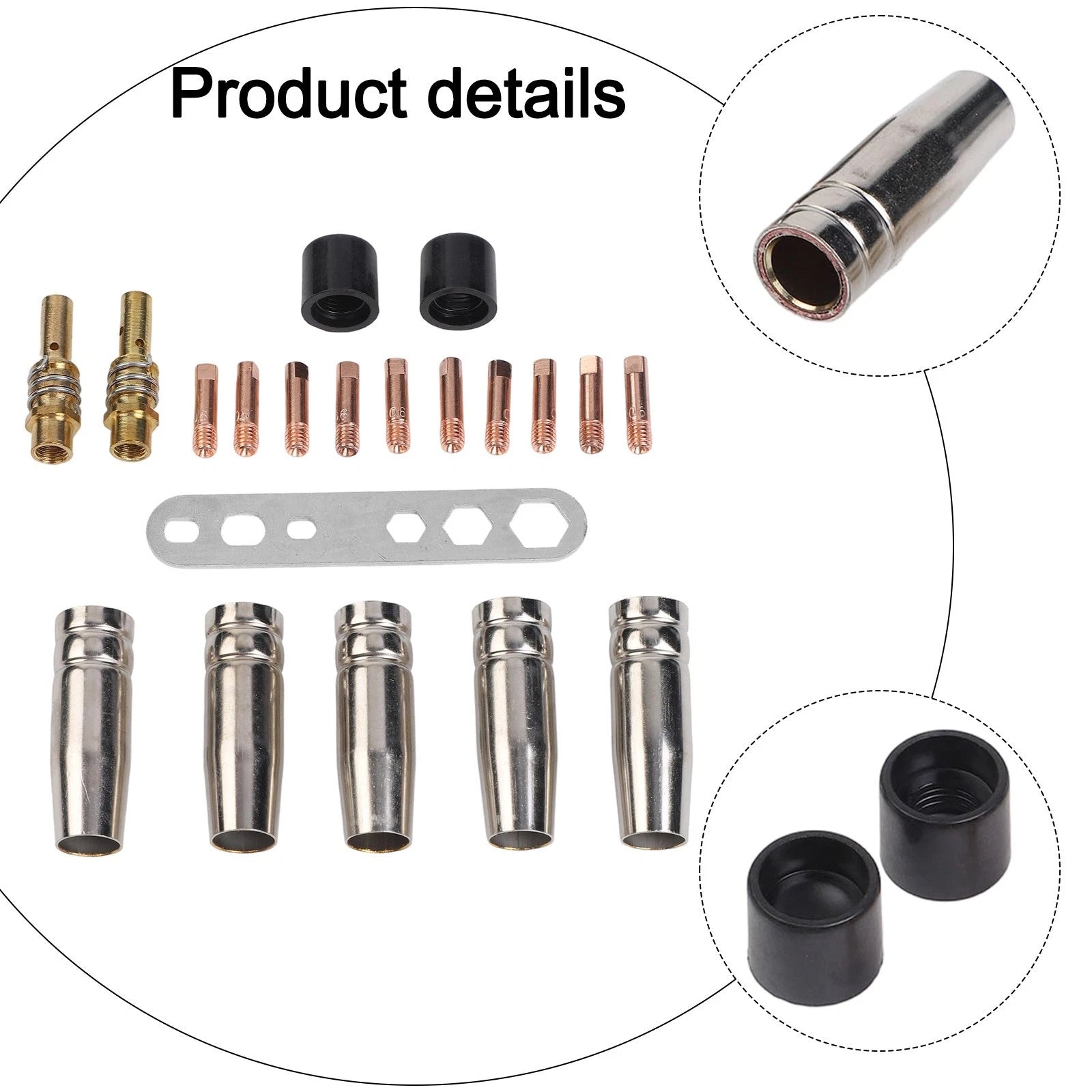 22PCS MIG MAG Welding Accessory Set for 0.6mm Tips